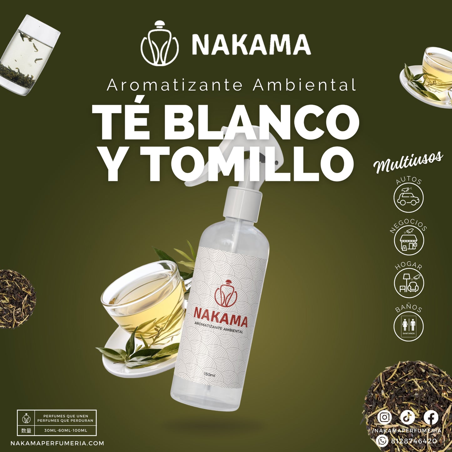 AA120 TE BLANCO Y TOMILLO