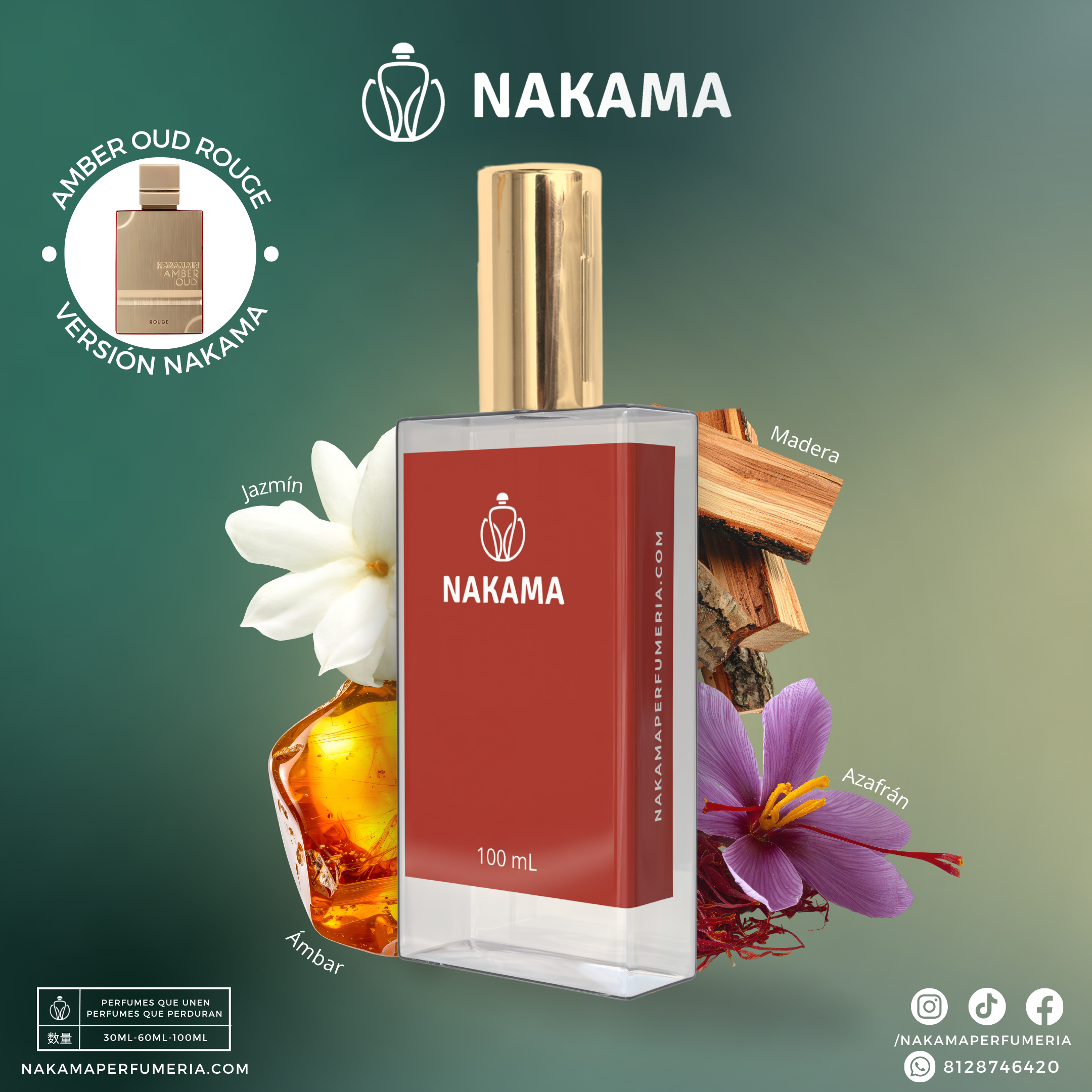NA024 AMBER OUD ROUGE - AL HARAMAIN - UNISEX