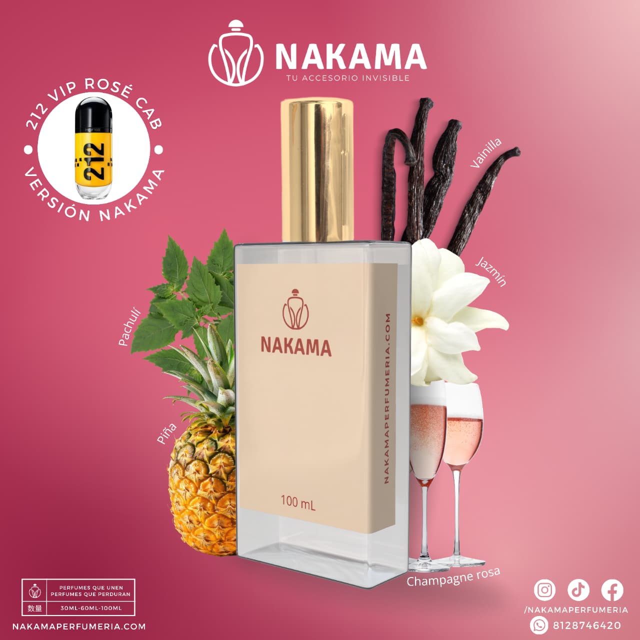 NF840 212 VIP ROSE CAB - CAROLINA HERRERA - DAMA
