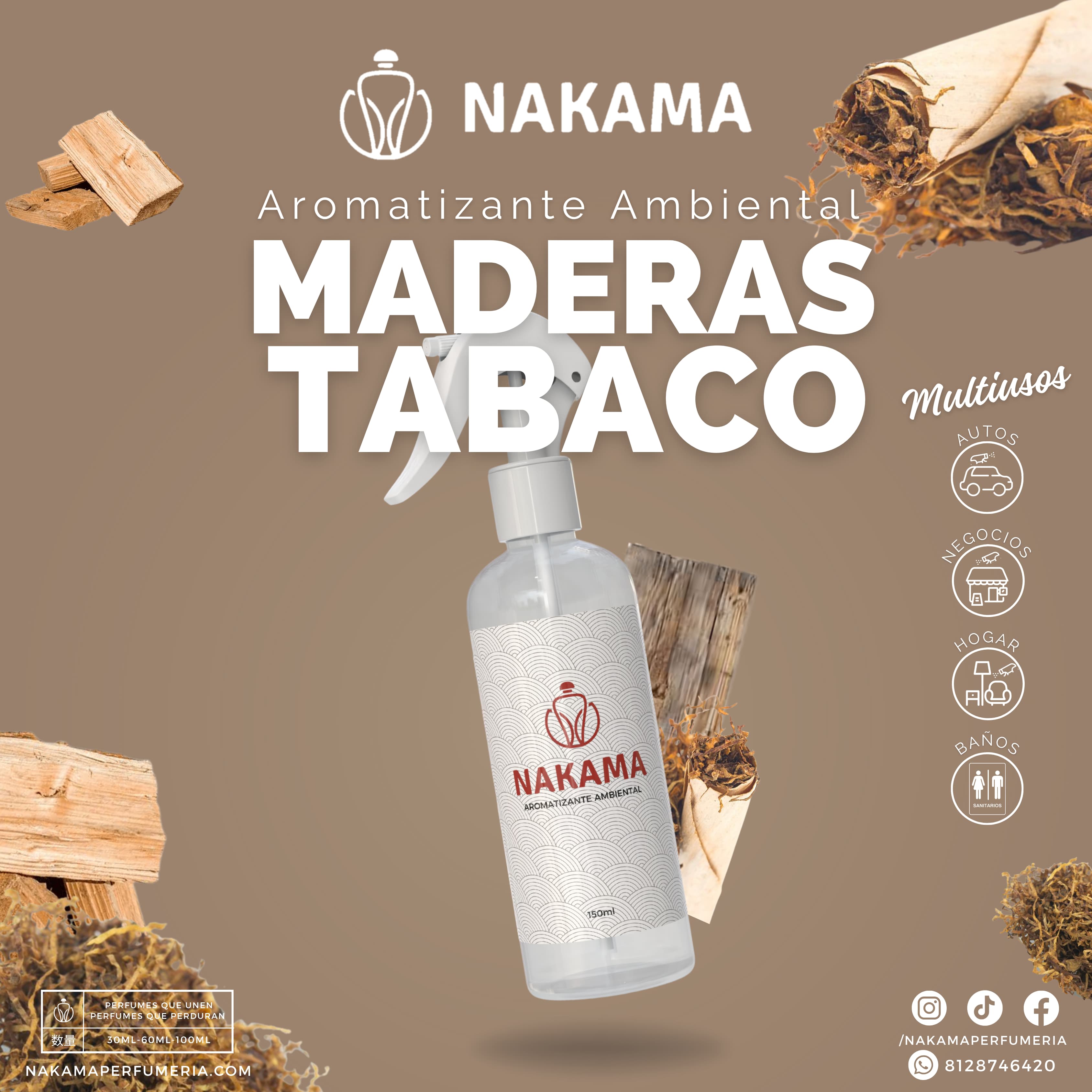 AA044 MADERAS TABACO